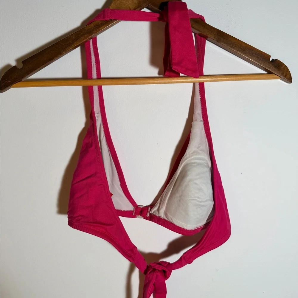 Esprit Bright Pink Halter Bikini Top
